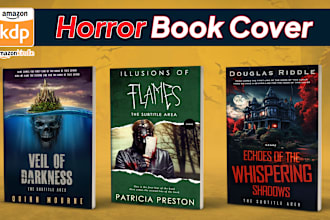 design horror book cover, sci fi and ebook cover in just 3 hours