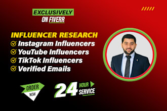 provide the best instagram, youtube, and tiktok influencer email list