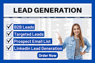 do b2b lead generation and linkedin lead generation for any industry