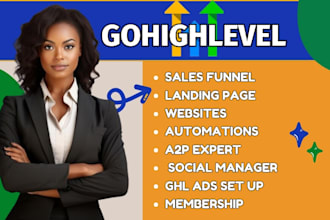gohighlevel sales funnel, gohighlevel landing page, gohighlevel website