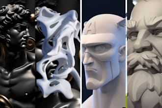 sculpt 3d model sculpture metahuman 3d character modeling dnd stl for 3d print