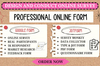 fill online survey or survey monkey, google form questionnaire with respondent