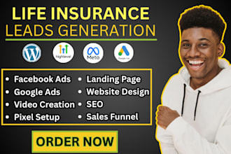 life insurance leads final expense leads insurance sales funnel landing page