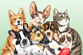 do animal realistic illustration