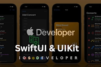 develop ios app using swiftui, uikit and fix bugs in ios app