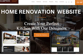design home renovation website home improvement website construction website