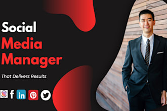 be your social media marketing manager