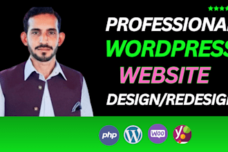 customize wordpress website design, redesign with responsive as a web developer
