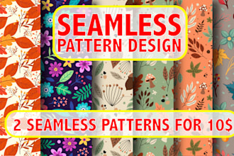 create stylish vector seamless pattern designs for you