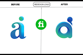 redraw, reproduce, remake, duplicate, enhance and existing your logo