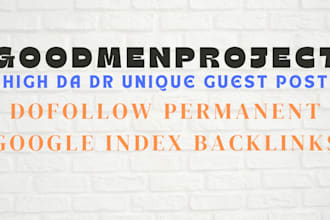 do SEO guest post on goodmenproject with dofollow backlinks