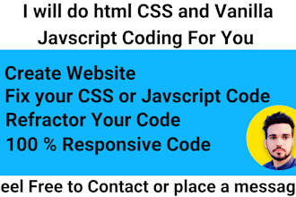 create a fully optimized website for you using html,CSS and vanilla javascript
