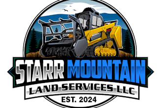 design original land service logo