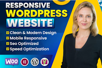 build responsive wordpress website design and website development