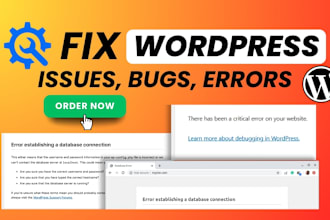 fix wordpress website, woocommerce fix, wordpress help, do website maintenance
