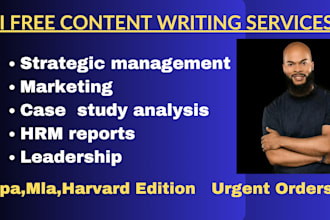 offer strategic management, planning and case study analysis