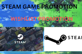 steam game promotion, roblox game promotion, steam game marketing