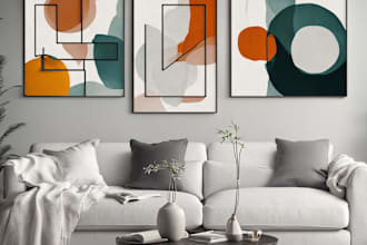do modern abstract minimalist wall art design