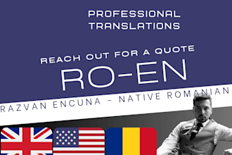 translate english to romanian and vice versa