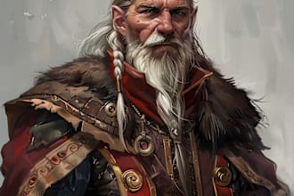 draw your d and d character art and oc characters