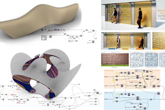 create architectural parametric 3d models, 2d floor plans in rhino, grasshopper