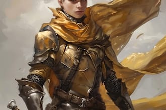 draw an amazing d and d character art