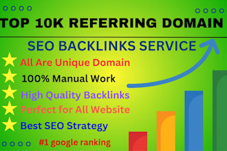create referring domain SEO backlinks for google top ranking
