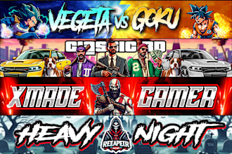 design a youtube banner and gaming logo in 24 hours