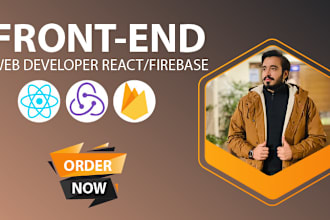 make web app using react js redux firebase