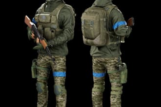 create any 3d game asset and object with aaa games quality