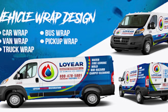 do creative vehicle wrap, car wrap, truck wrap or van wrap design