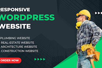 develop construction, plumbing, architecture, real estate wordpress website