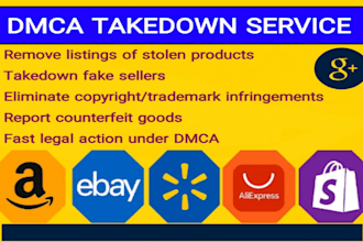professionally remove stolen content counterfeit products fake sellers via dmca