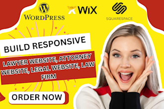 build lawyer website, law firm, attorney website, legal site on wix or wordpress