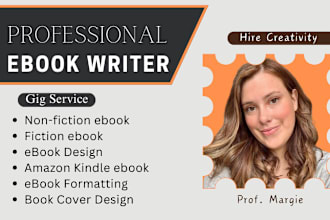 ghostwrite up to 50,000 words ebook fiction ghostwriter kindle ebook writer