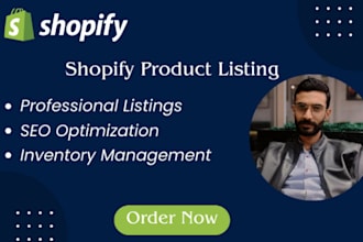 be your shopify product listing and data entry specialist