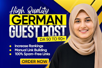 do manual SEO german backlinks service german guest post high da link building