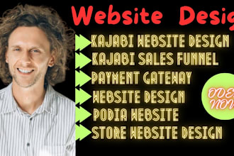 kajabi website, thinkific, teachable, design kajabi sales funnel podia website