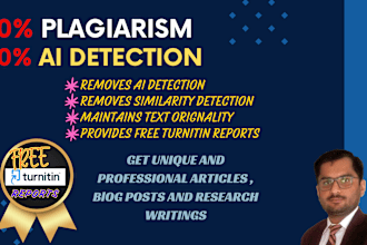 rewrite plagiarism free content and humanize ai generated articles