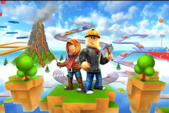 develop complete roblox game, 3d roblox asset, roblox stimulator, tycoon game