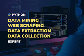 be web scraper or python scraper using beautifulsoup, selenium, scrapy