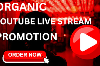 promote your youtube live stream, video promotion