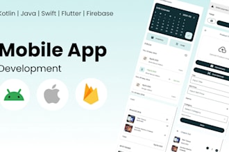 develop mobile app for android and ios native and hybrid