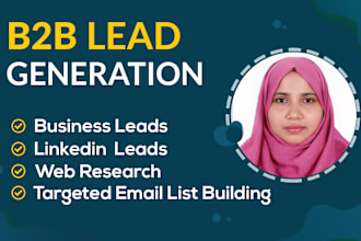 provide b2b lead generation and find valid emails address