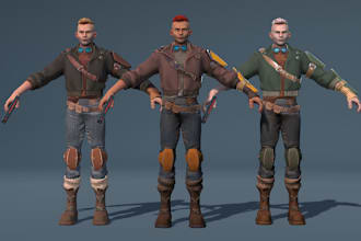 turn 2d image to 3d sculpt, 3d zbrush sculptor, 3d game character, 3d bust stl