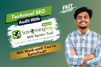 do technical SEO audit report with premium screaming frog crawl