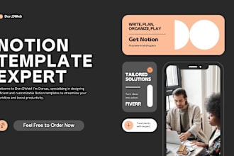 create a small business website make custom notion template