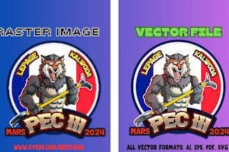 convert image, raster  into vector file png,ai, svg