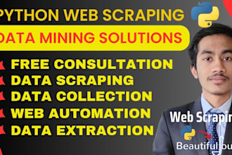 python scraper developer advanced web automation and data extraction django