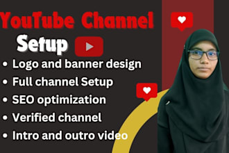 do youtube channel create and setup with full SEO